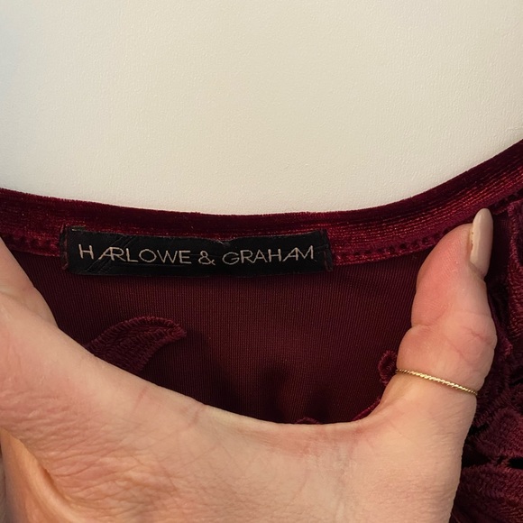 Harlowe & Graham Velvet bodysuit - Picture 4 of 4